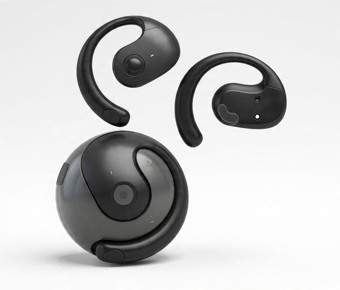 Auriculares traductores inteligentes: traducen más de 100 idiomas en tiempo real, ideales para viajes, negocios y reuniones. Incluyen asistente de voz e intercomunicador.